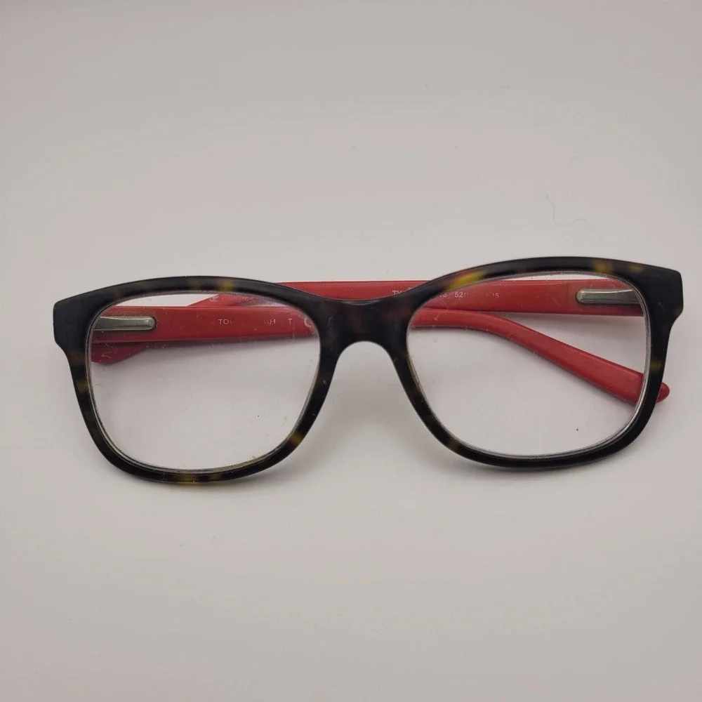 Tory Burch TY2038 1213 Eyeglasses Frame Brown & Red Flex 52-17-135 Used